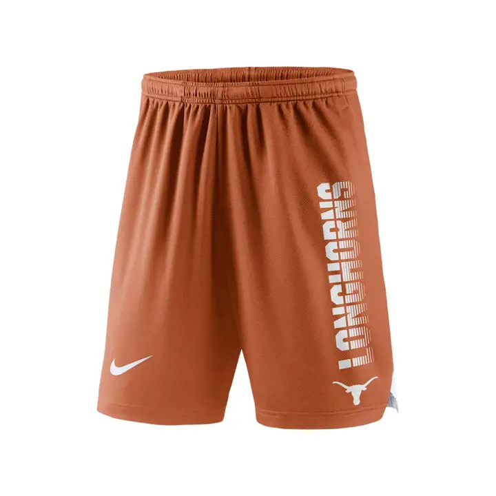 Short en maille respirante NCAA Texas Longhorns tex org/wht