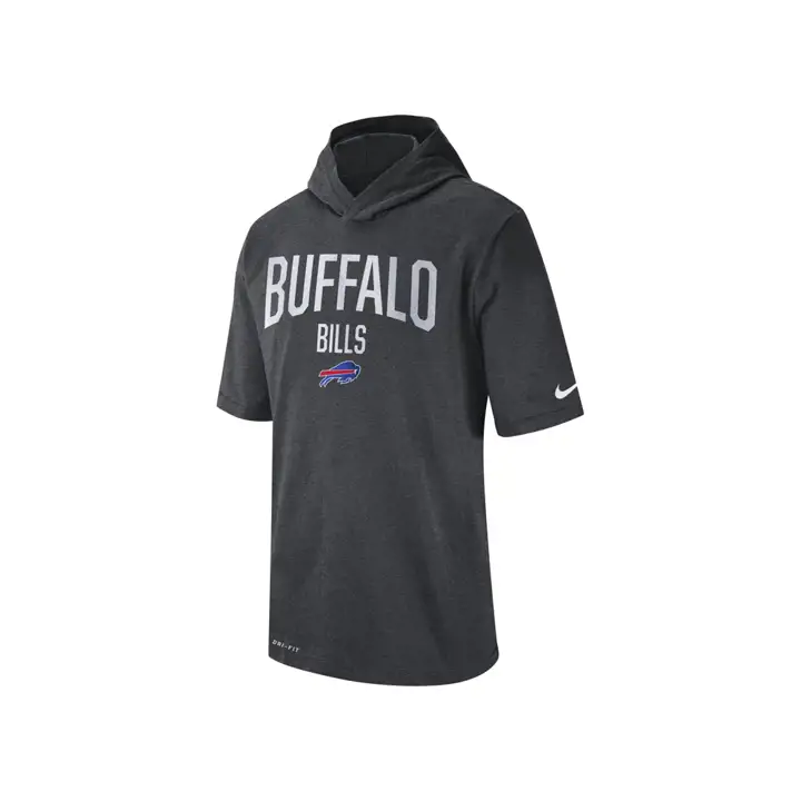 T-shirt à capuche Buffalo Bills NFL Dri-Fit pour l'entraînement 19 gris