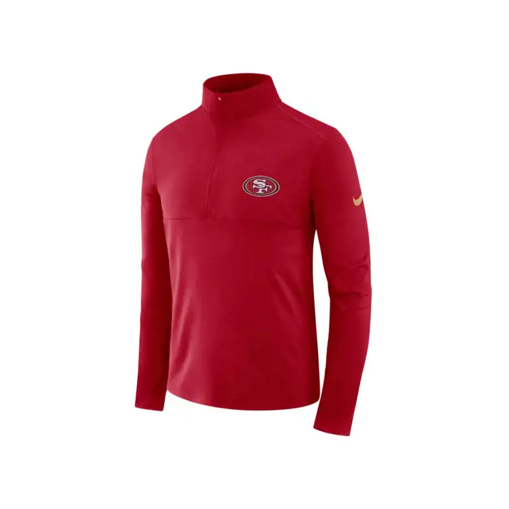 San Francisco 49ers NFL Core Half Zip Pull Rouge