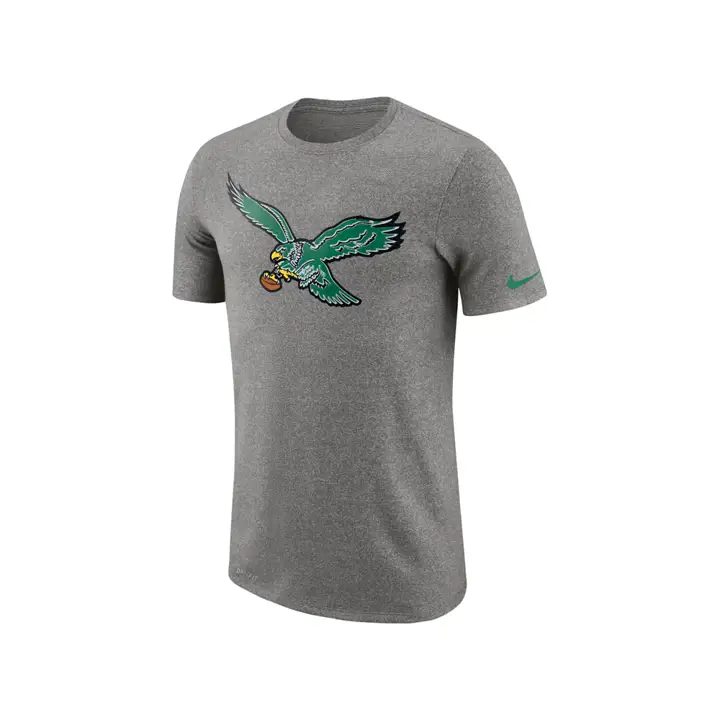 T-shirt Philadelphia Eagles NFL avec logo historique marbré 19 gris