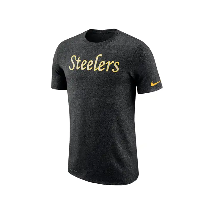 T-shirt Pittsburgh Steelers NFL « Historic Logo » moucheté 19 noir
