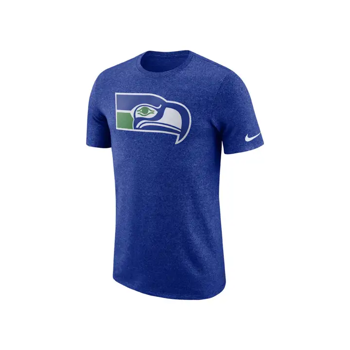 T-shirt Seattle Seahawks NFL avec logo historique chiné 19 Bleu