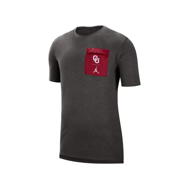 T-shirt technique cool Oklahoma Sooners NCAA 19 gris