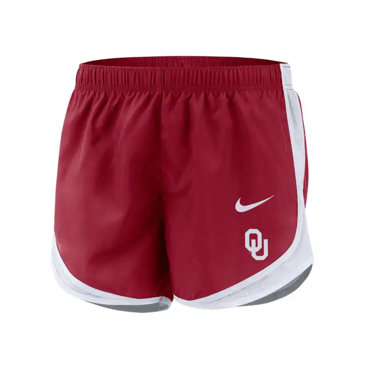 OKLAHOMA SOONERS Short Tempo Femme NCAA 19 cramoisi/blanc