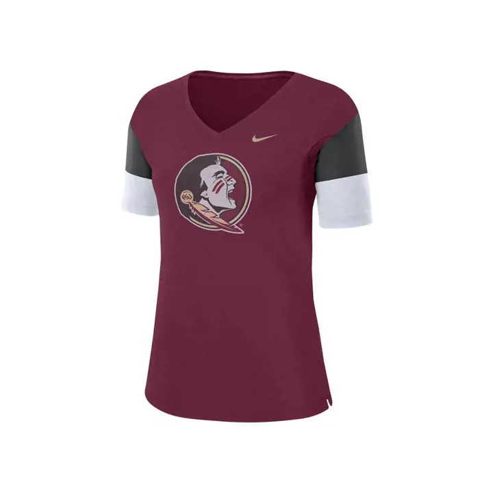 T-shirt à col en V Florida State Seminoles NCAA Breathe pour femme
