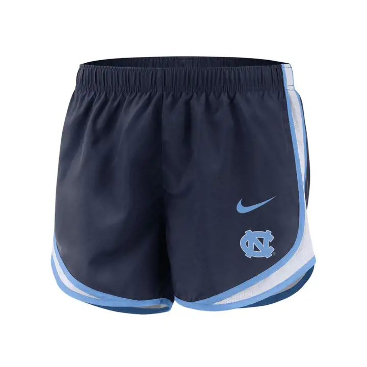 Short de running Tempo pour femme Tar Heels de la Caroline du Nord NCAA, 19, Marine