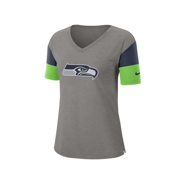 T-shirt NFL femme Seattle Seahawks Tri-Fan 19 gry/marine