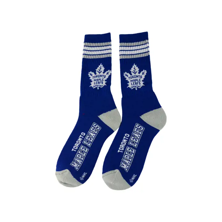 MAPLE LEAF 4 Stripe Deuce Crew bleu/blanc