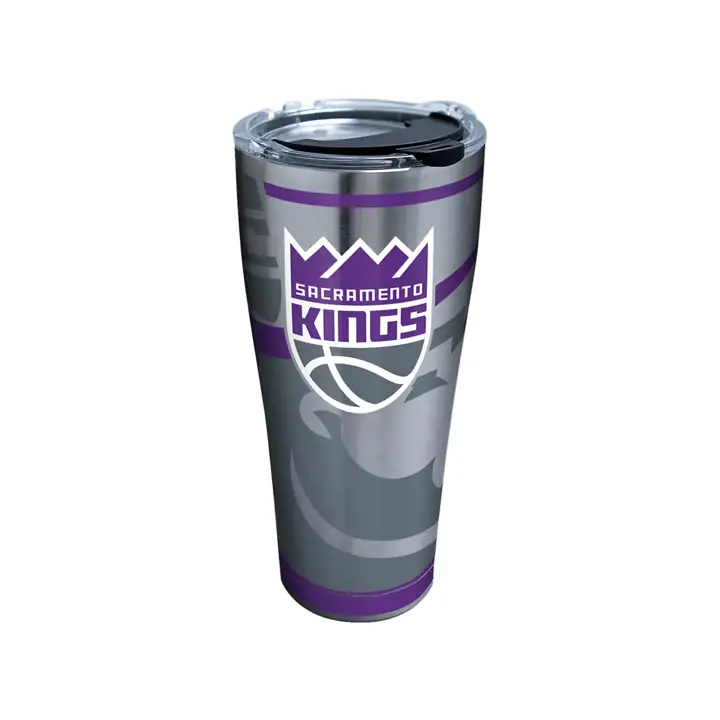 Sacramento Kings, 30 oz, peinture NBA, acier inoxydable, ARGENT