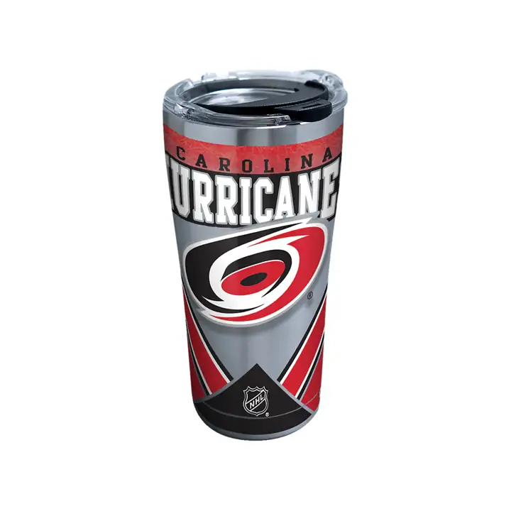 Carolina Hurricanes Gobelet isotherme en acier inoxydable de 59 cl avec logo de la LNH, couleur argent