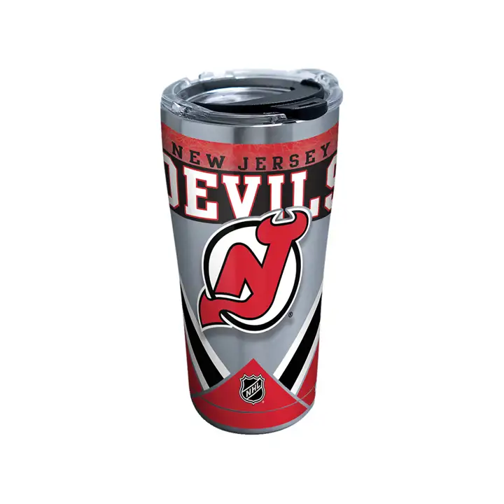 New Jersey Devils Bouteille d'eau en acier inoxydable NHL de 20oz, coloris argent