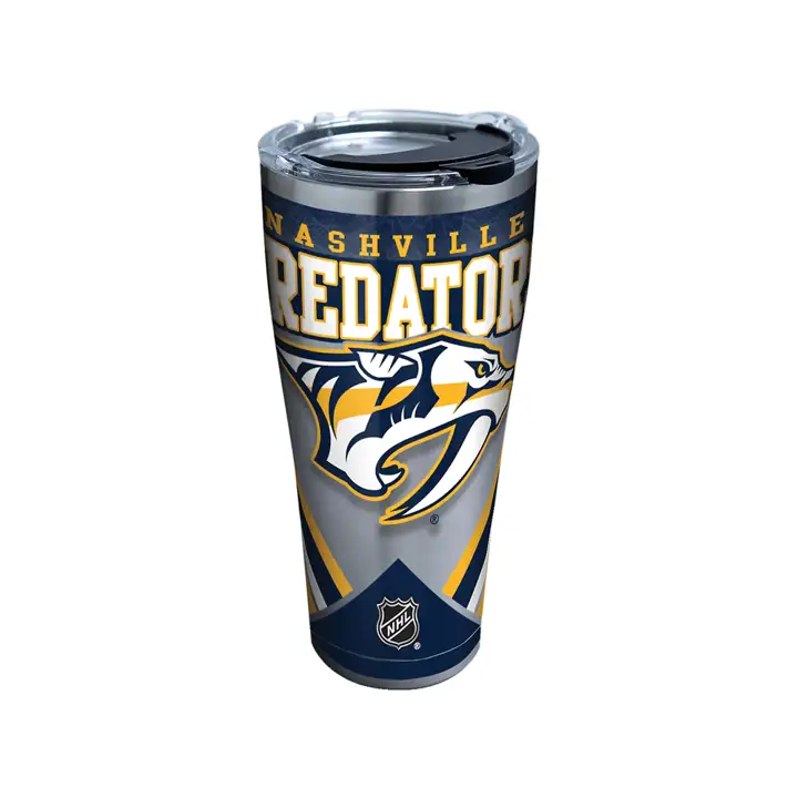 Gobelet à glace de la LNH Nashville Predators 30 oz en acier inoxydable SILV