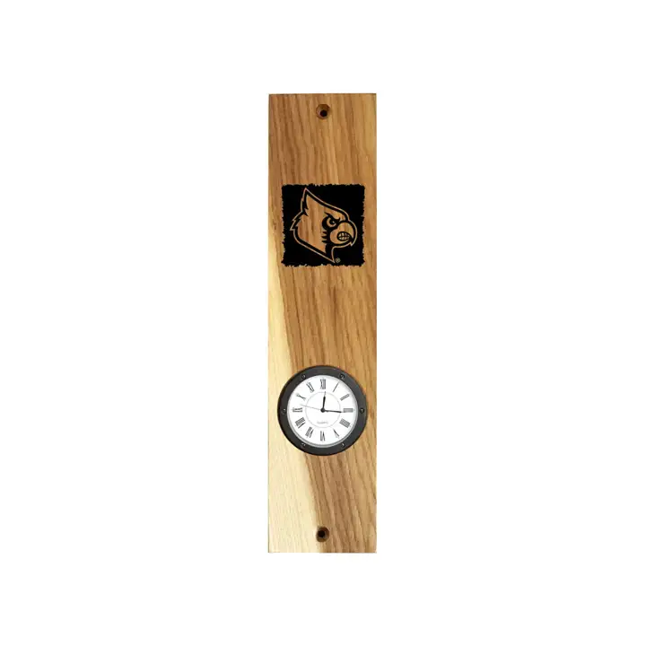 Horloge murale Louisville Cardinals Natural