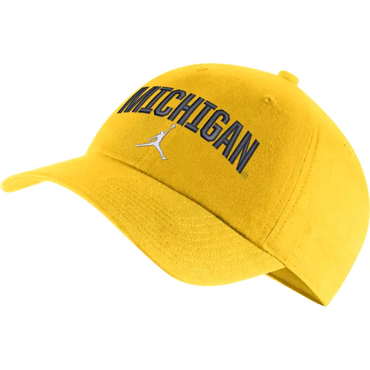 Michigan Wolverines H86 Jordan Wordmark Swoosh gl