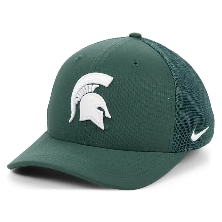 Michigan State Spartans NCAA NK Aerobill Mesh S19 vert fonçé