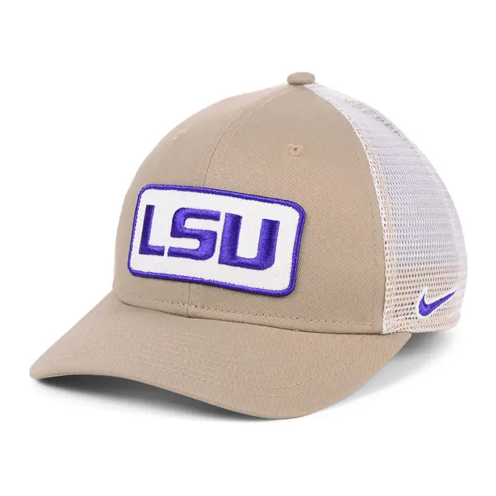 Casquette trucker L.S.U. NCAA NK écusson kha/bla