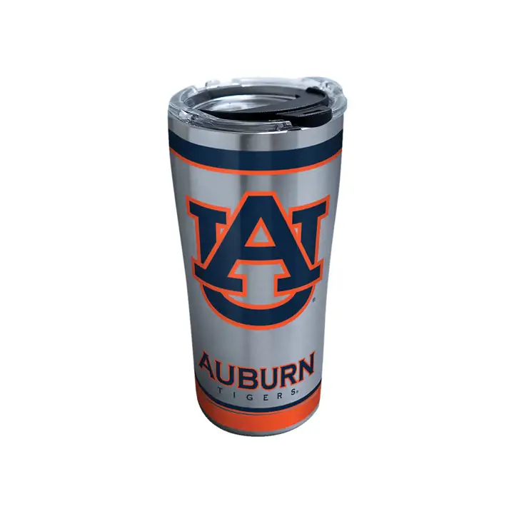 Auburn Tigers Gobelet Isotherme 20oz NCAA Tradition Acier Inoxydable Argenté