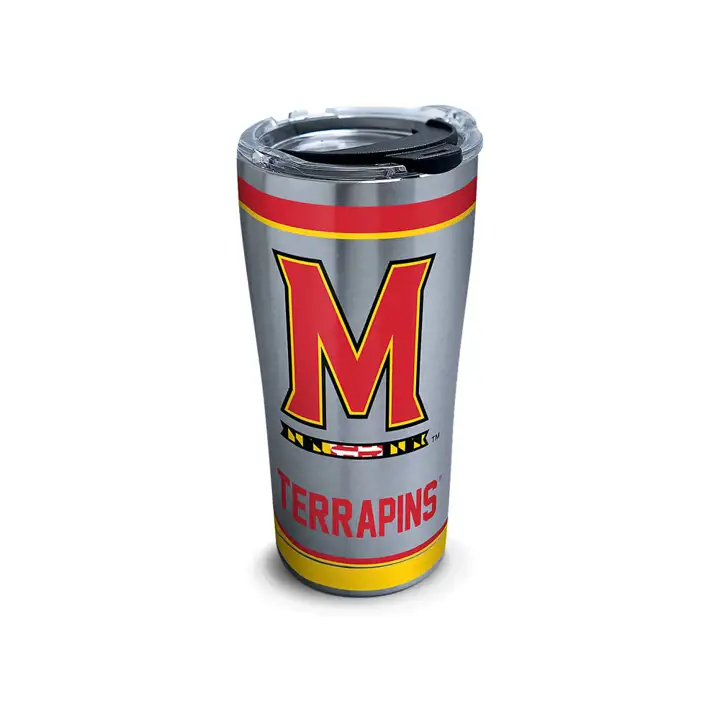 Maryland Terrapins Gobelet Tradition 20oz en acier inoxydable NCAA ARGE