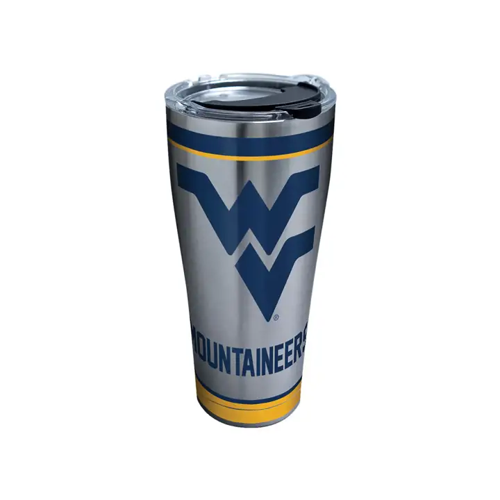 Gourde en acier inoxydable de 590 ml Tradition NCAA West Virginia Mountaineers