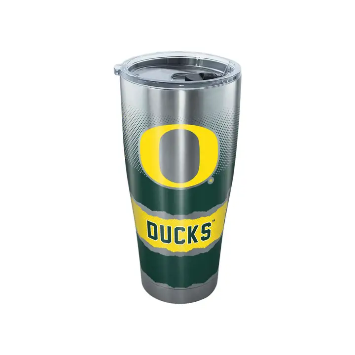 Oregon Ducks 30oz NCAA Knockout Acier Inoxydable ARGENT