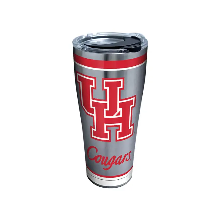 Gourde isotherme Houston Cougars 30oz NCAA Tradition Acier inoxydable Argent