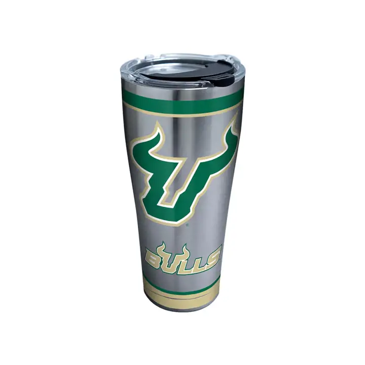Bulls de la Floride du Sud 30oz NCAA Tradition Acier Inoxydable ARGENT