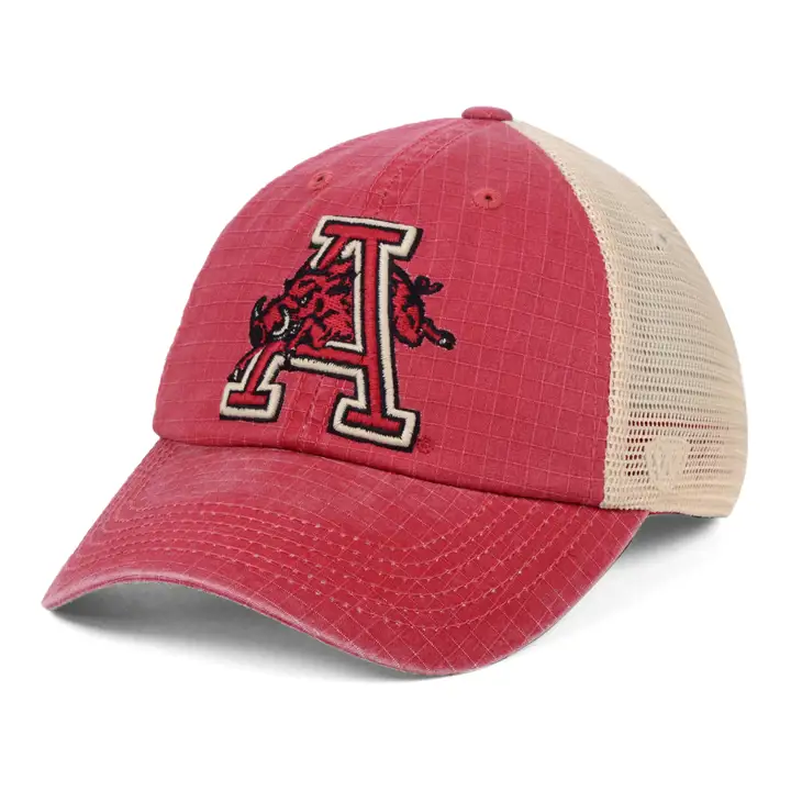 Arkansas Razorbacks NCAA Raggs Alt Mesh TAN/Cramoisi