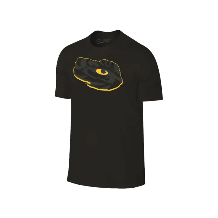 T-shirt mélange deux couleurs L.S.U. NCAA Black Out anthracite