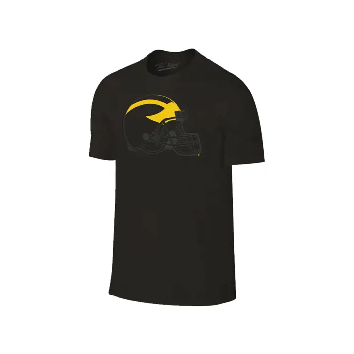 T-shirt noir en tissu mélangé Michigan Wolverines NCAA Charc