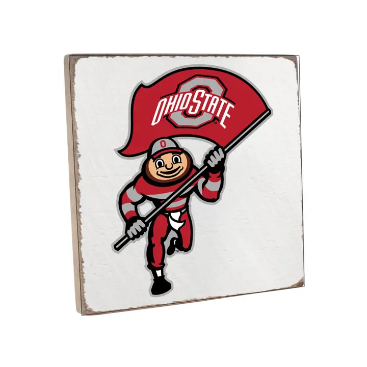 Ohio State Buckeyes VINTAGE SQUARE - LOGO ALTERNATIF 4 wht