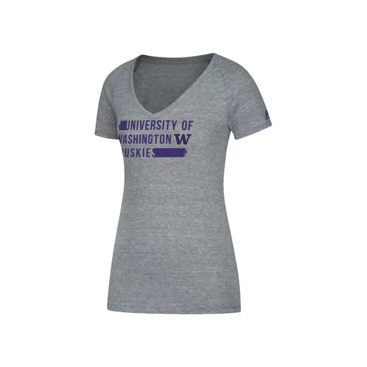 T-S à col en V Tri-Blend pour femme NCAA Washington Huskies