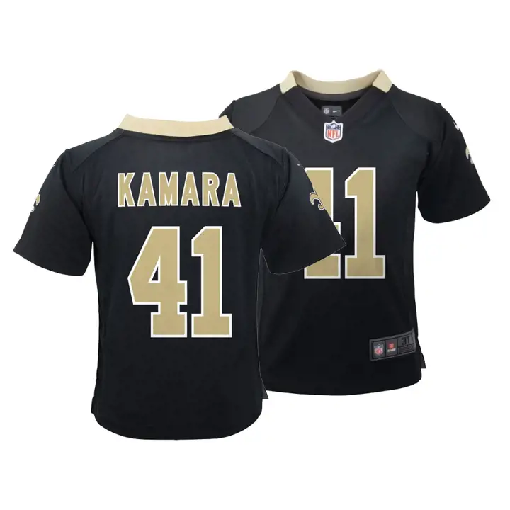 SAINTS NFL Maillot de match infant Alvin Kamara noir