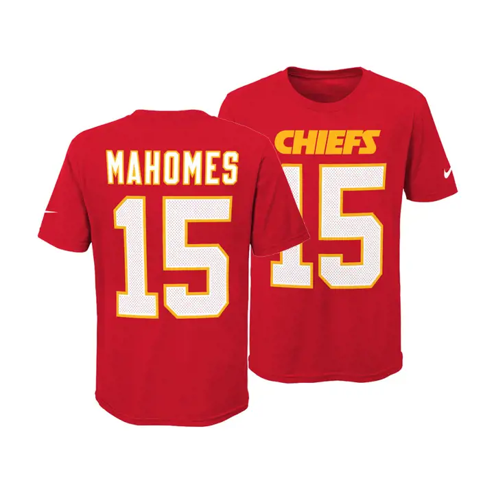 T-shirt Pat Mahomes rouge CHIEFS NFL Youth Pride N&N 3.0