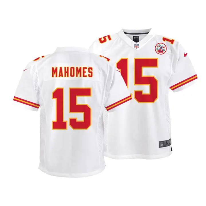 MAILLOT DE MATCH CHIEFS NFL Jeune Pat Mahomes blc