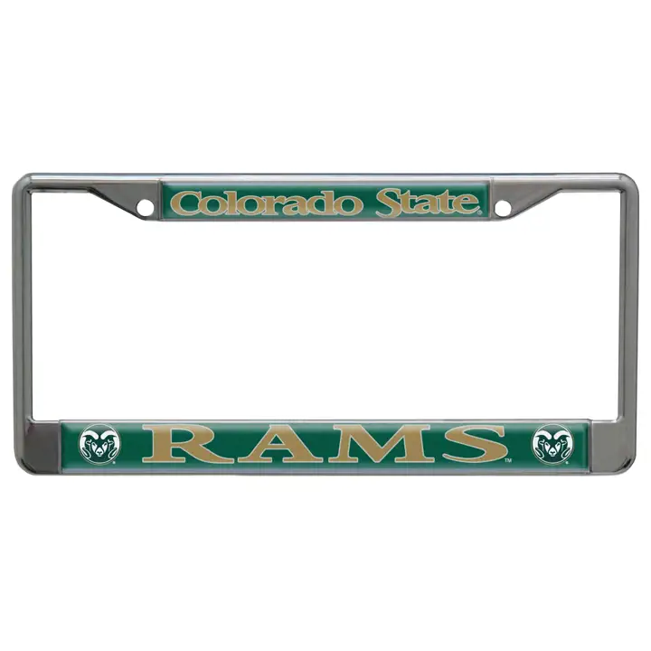 Cadre laser Colorado State Rams - P/G noir/vert