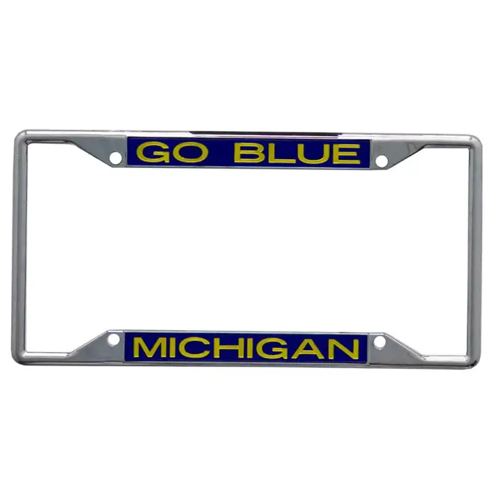 Cadre laser Michigan Wolverines - P/G ARGENT/mauve