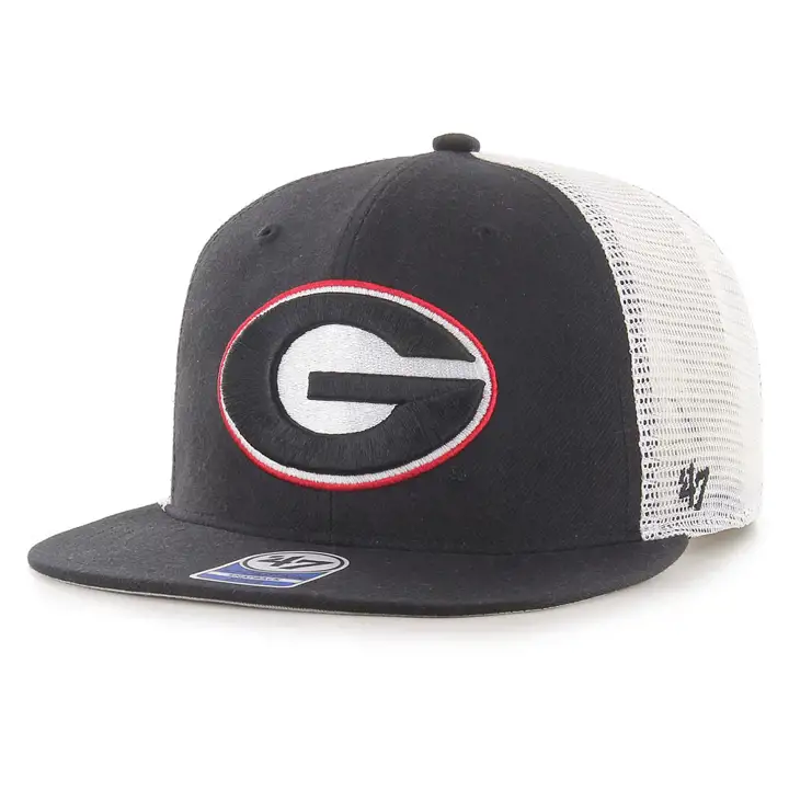 Georgia Bulldogs NCAA Gambino Mesh Snap Noir/blanc