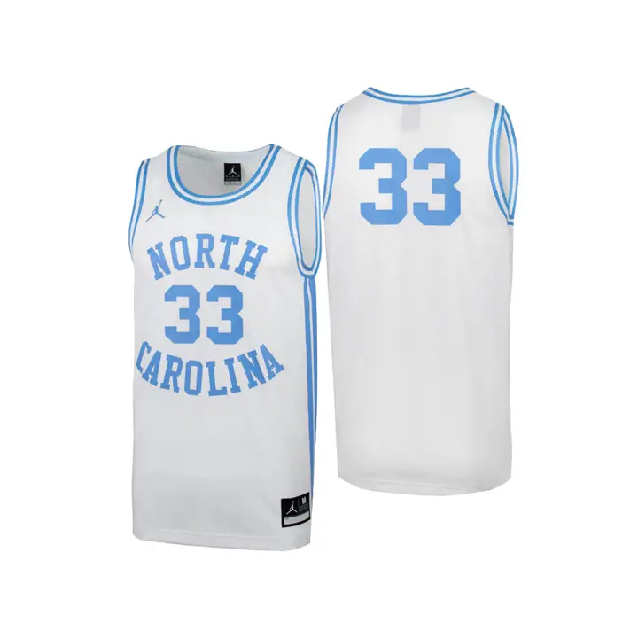 Maillot de basket-ball N Carolina NCAA Réplique 19 blanc
