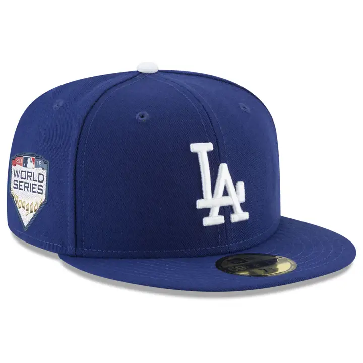 Los Angeles Dodgers 2018 MLB WS 59FIFTY AC Patch Casquette GAME L