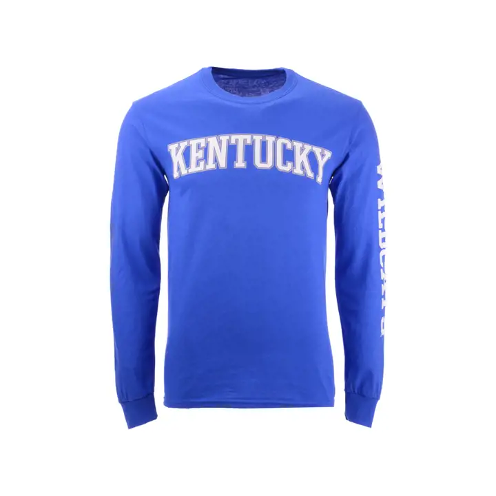 T-shirt à manches longues à slogan de taille moyenne NCAA Kentucky rbl