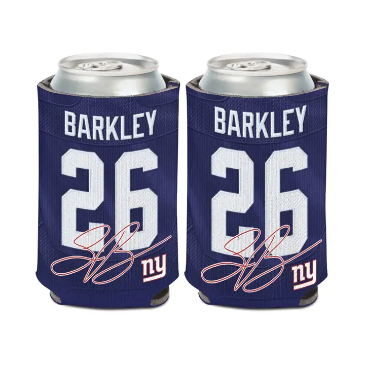 NY Giants Coozie Saquon Barkley bleu marine
