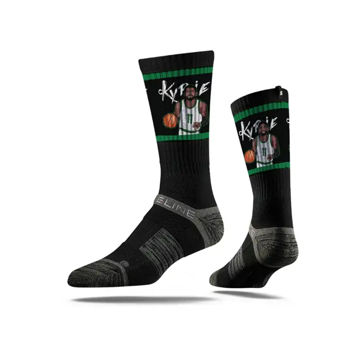 Chaussettes ras du cou NBA Strideline NBA Action NOIR/VERT