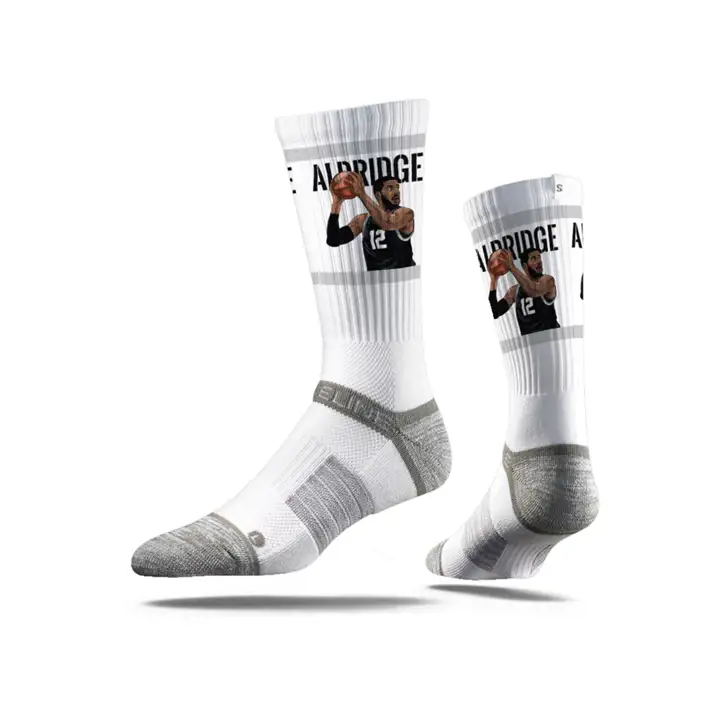 Chaussettes d'équipage NBA Stideline NBA Action blc/gri