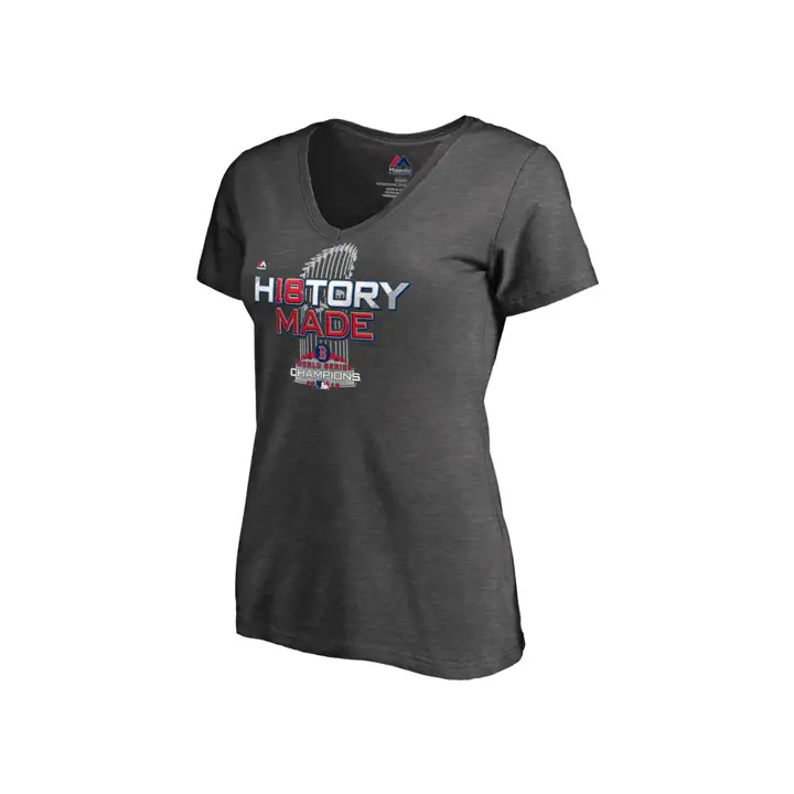 Boston Red Sox MLB T-shirt Femme Championnat WS LR 18 Charbon