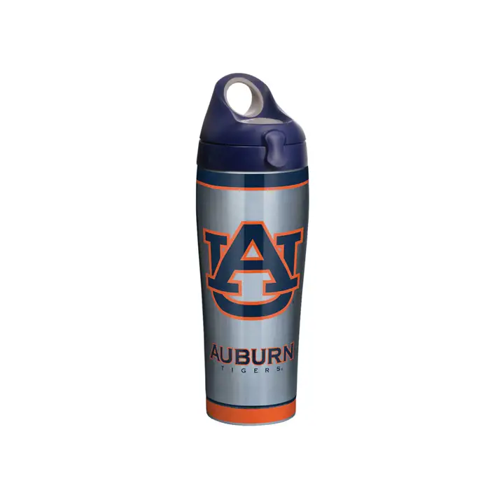 Auburn Tigers Bouteille d'eau en acier inoxydable Tradition de la NCAA 710 ml SILV/bl