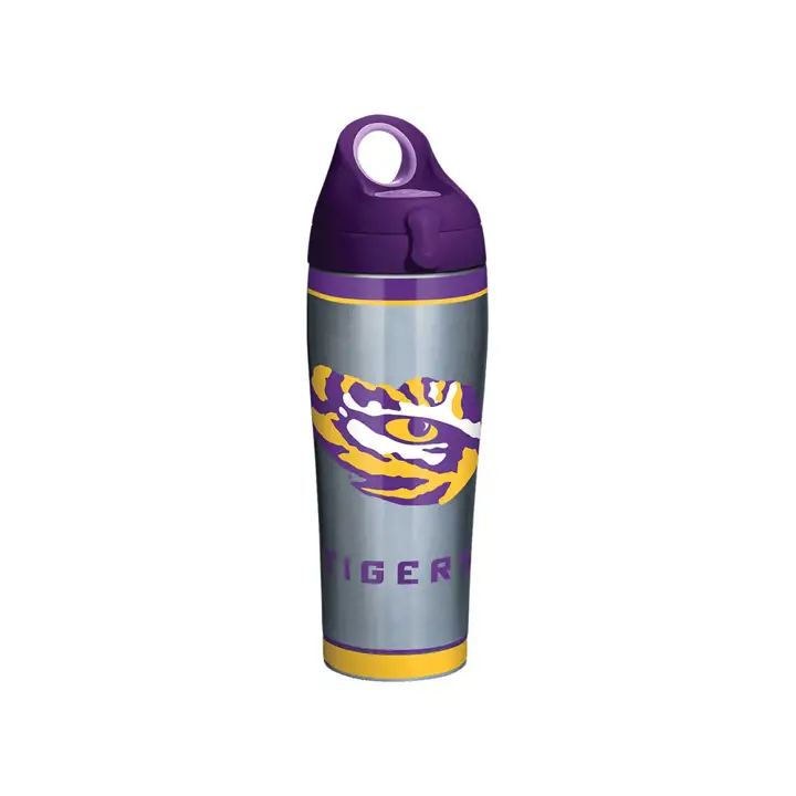L.S.U. Bouteille d'eau NCAA Tradition en acier inoxydable 709 ml ARGENT/violet