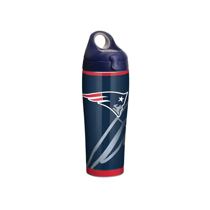 Nouvelle-Angleterre Patriots Bouteille d'eau en acier inoxydable NFL Rush de 24 oz bleu marine/s