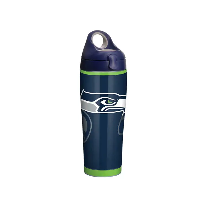 Gourde en acier inoxydable 700 ml NFL Rush Seattle Seahawks argent/bleu marine