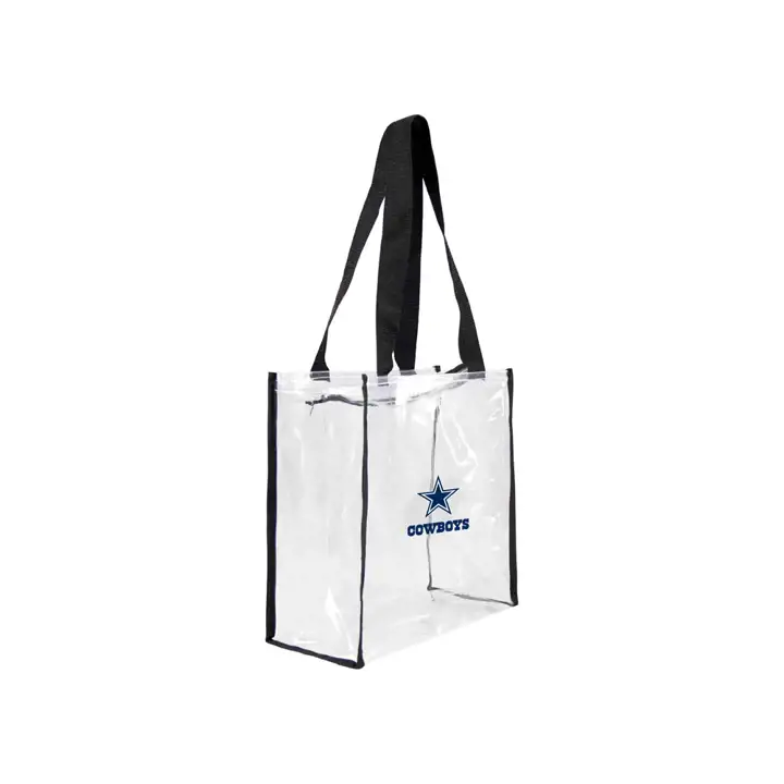 COWBOYS Fourre-tout carré zippé transparent
