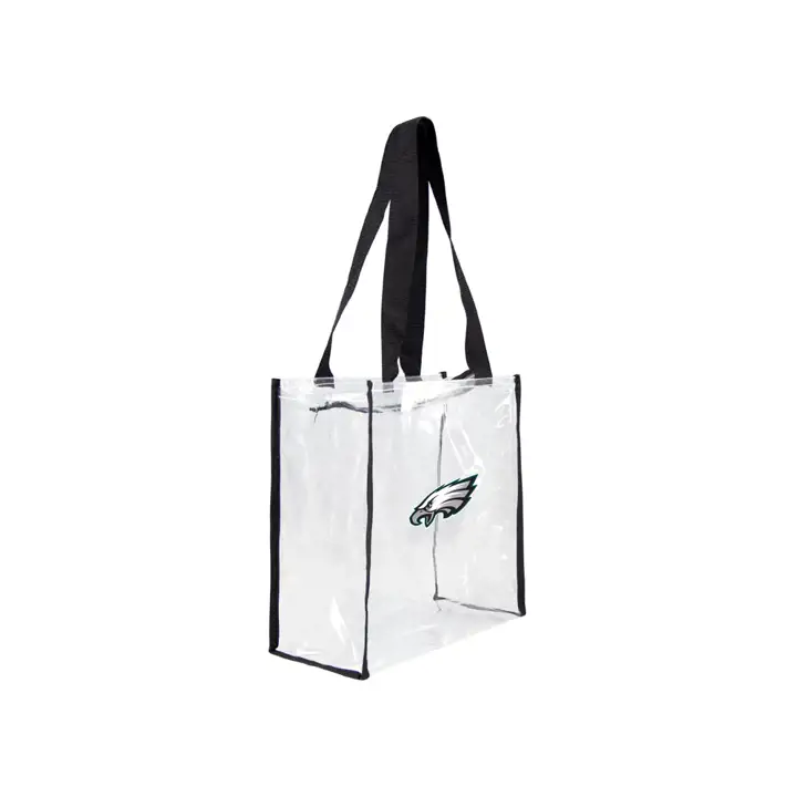 EAGLES Sac fourre-tout carré zippé transparent